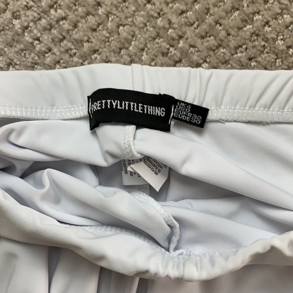 Nwot PLT white second skin cropped leggings high rise - Picture 5 of 6